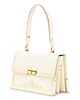 Kelly Bag with Gold Center Ivory