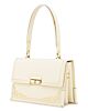 Kelly Bag with Gold Corners Ivory